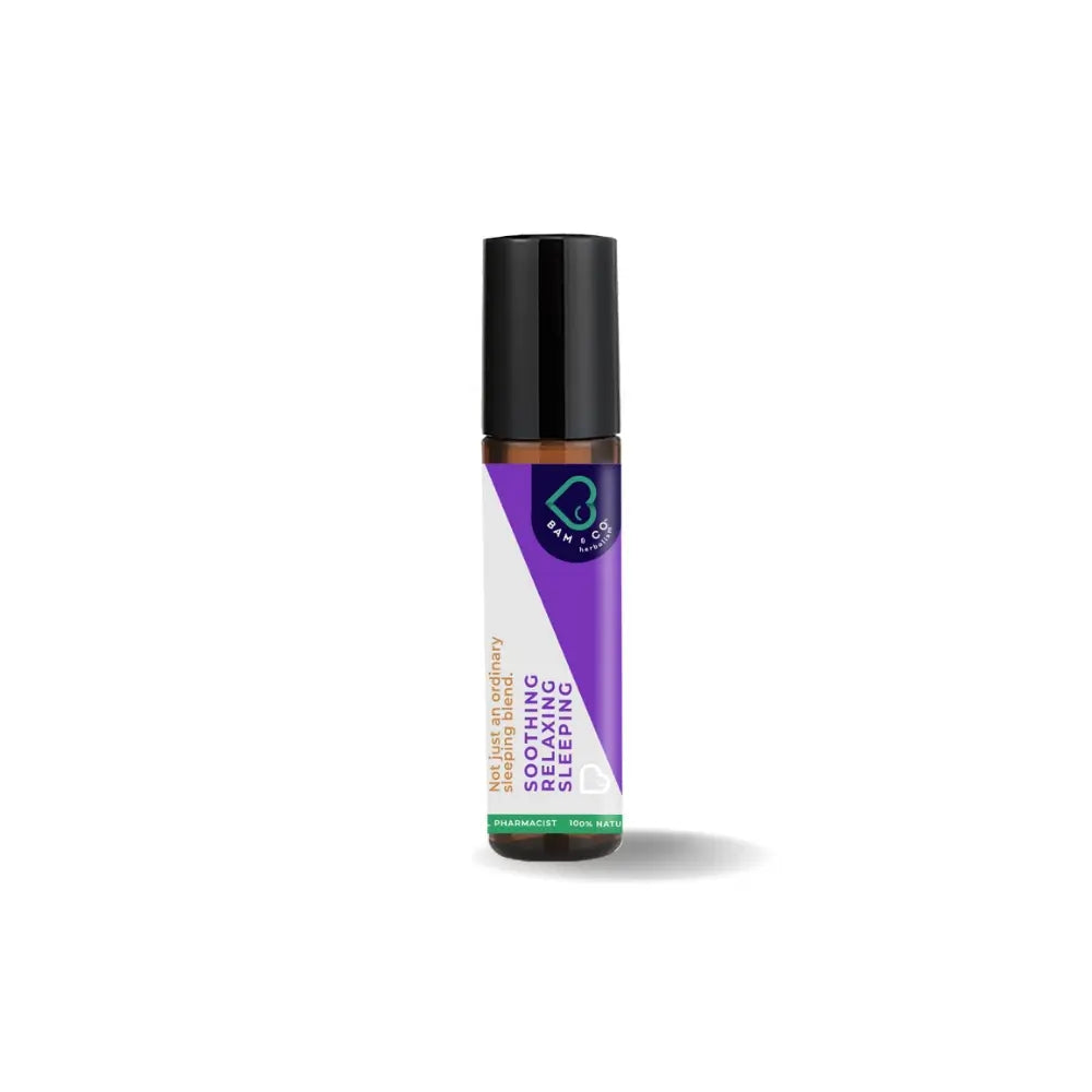 Bam & Co. 100% Natural Lullaby Therapeutic Essence Lavender Roll On Organic Essential Oil Roll On (10ml)
