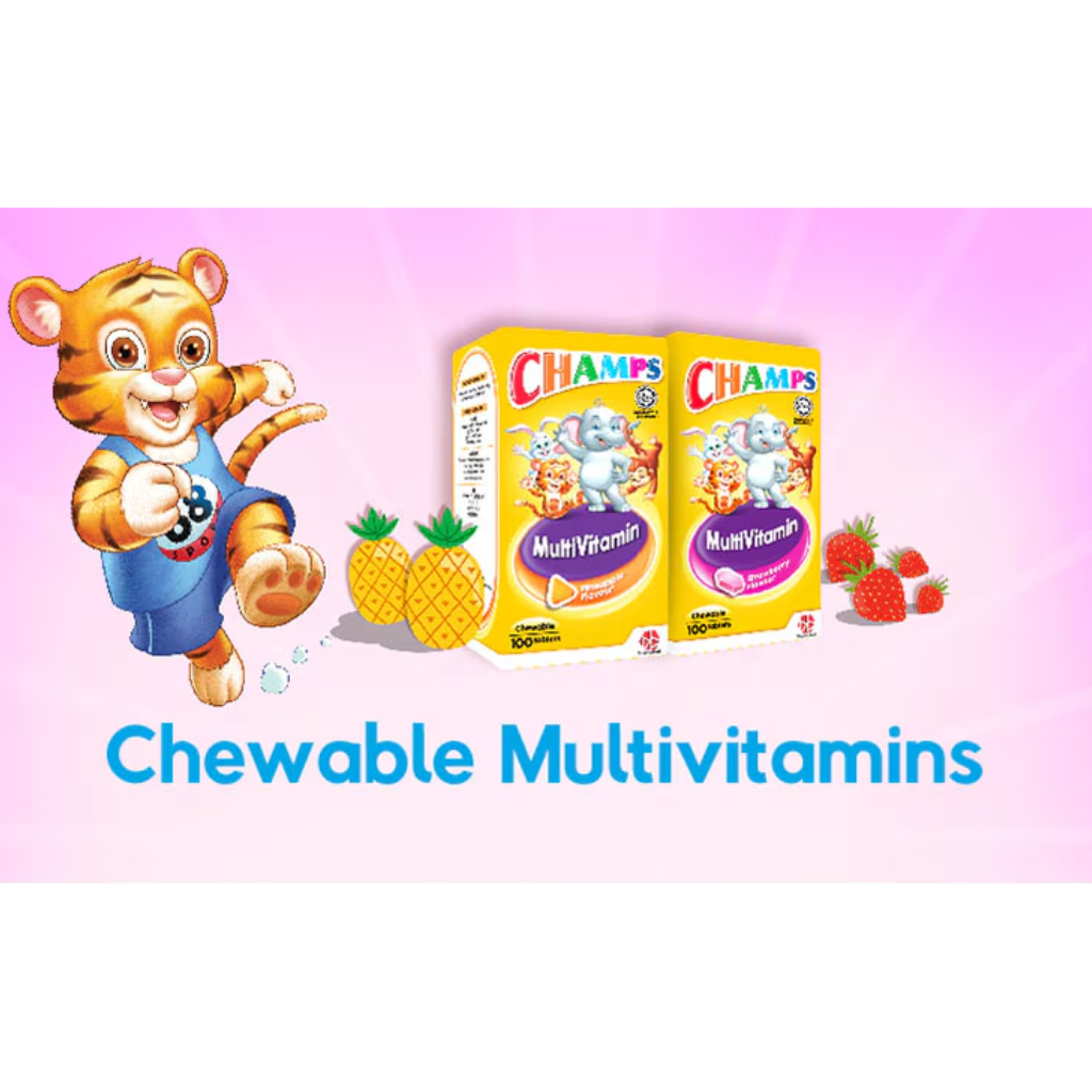 Champs Multivitamin Lysine Orange 60s