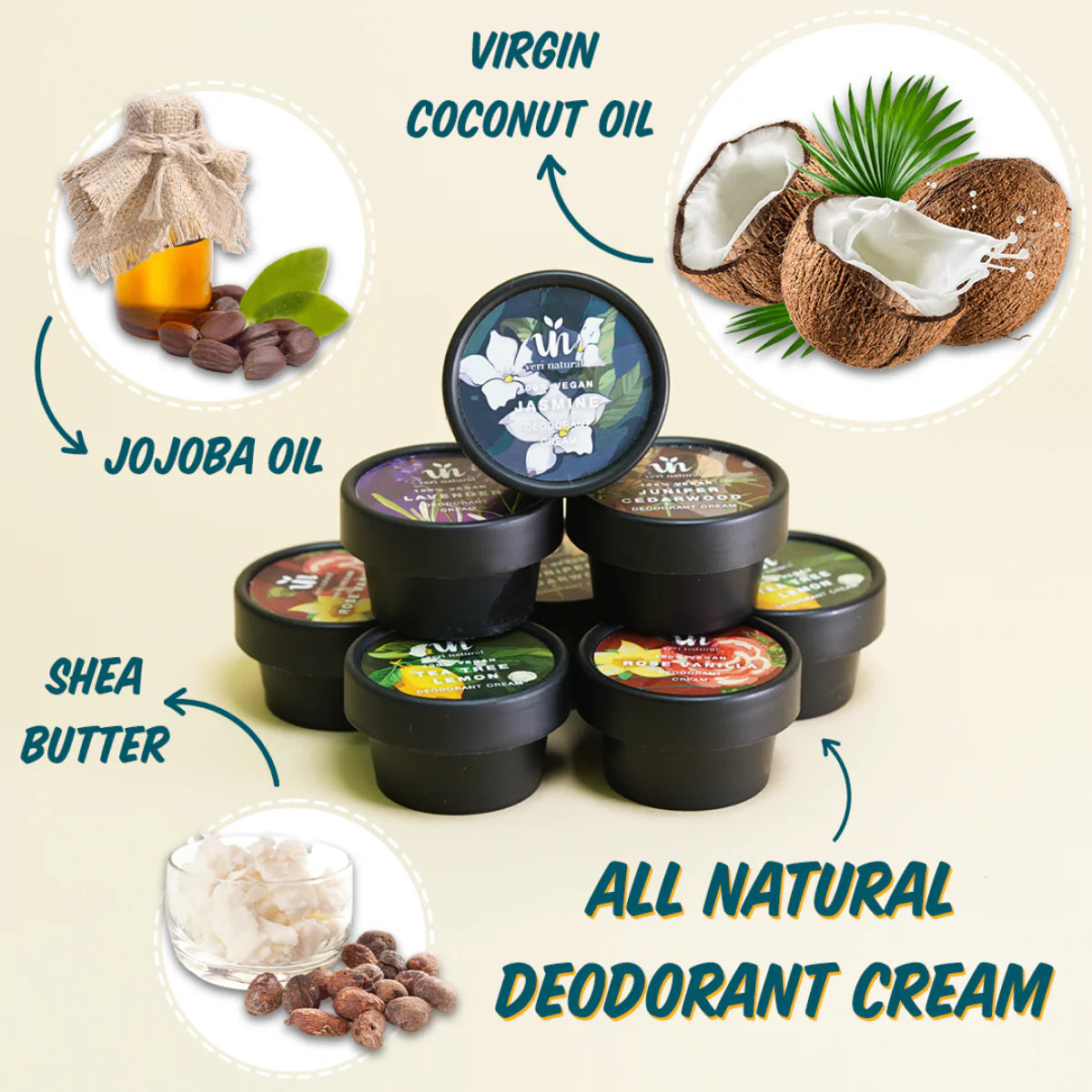 Veri Natural Deodorant Cream (40g)