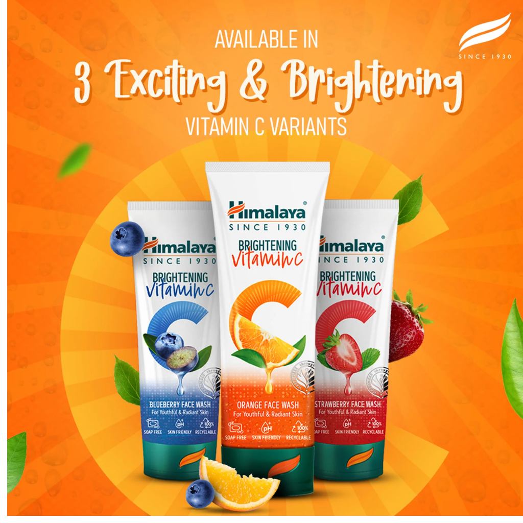 Himalaya Brightening Vitamin C Orange Face Wash 100ml