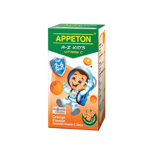 Appeton A-Z Kid's Vitamin C Tablet 30mg 100's (2-6yo) Orange/Strawberry/Blackcurrant