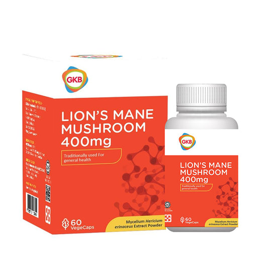 GKB Lion's Mane Mushroom 60s 400mg (60s)