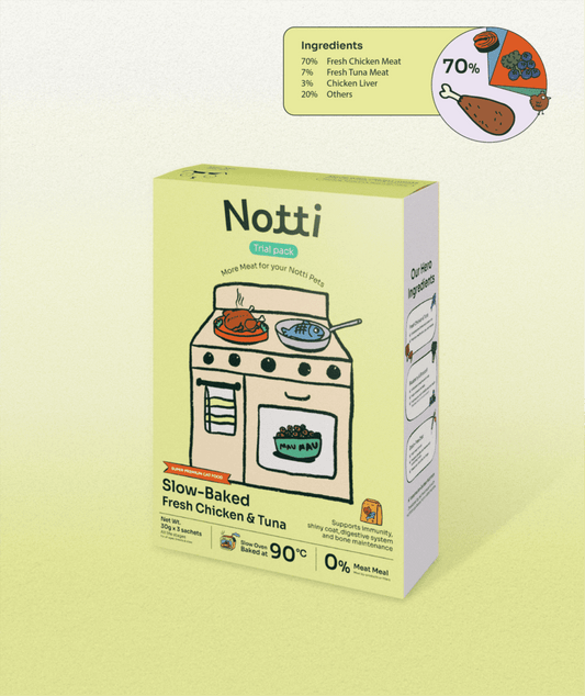 Notti Mau Mau Slow-Baked Fresh Chicken & Tuna Trial Kit (90g)