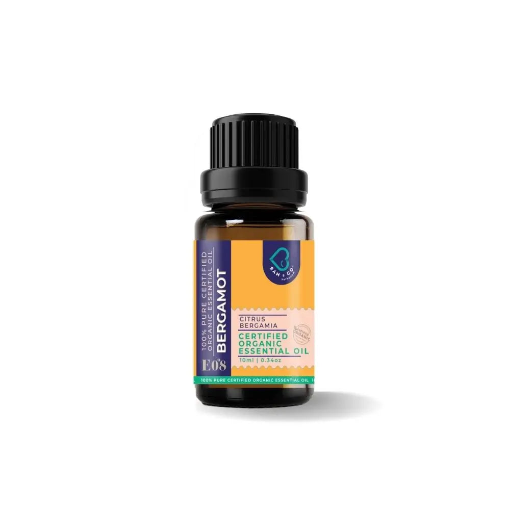 Bam & Co. Bergamot Certified Pure Organic Essential Oil (10ml)