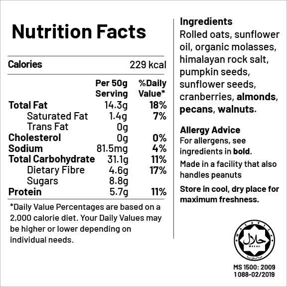 Big Nüts Original Nuts and Cranberry Granola