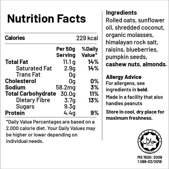 Big Nüts Coconut Blueberries Granola
