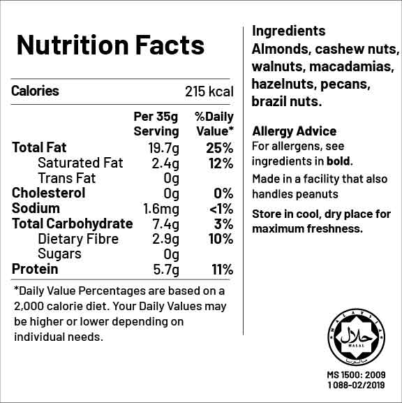 Big Nüts Lightly Roasted Deluxe Nut Mix (Unsalted)