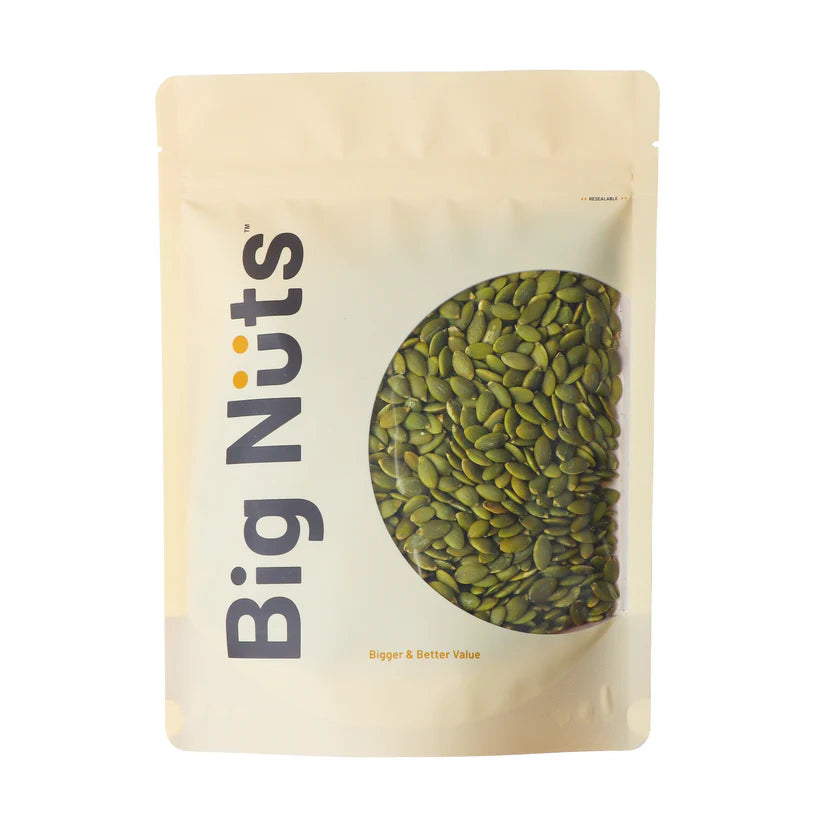 Big Nüts Lightly Roasted Pumpkin Seeds (Unsalted)