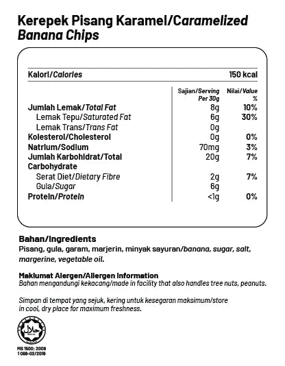 Big Nüts Caramelized Banana Chips