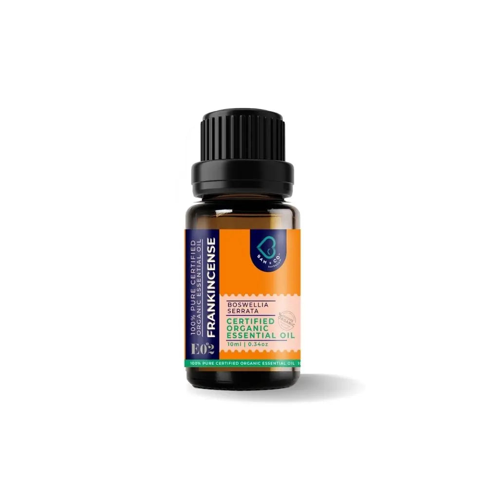 Bam & Co. Frankincense Certified Pure Organic Essential Oil (10ml)