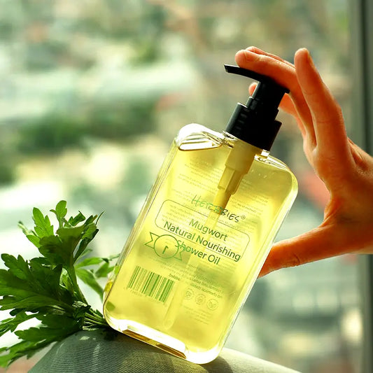 Herbbies Mugwort Natural Nourishing Shower Oil