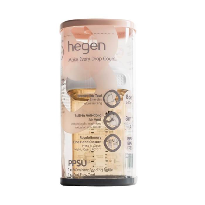 Hegen PCTO™ 240ml/8oz Feeding Bottle PPSU with Medium Flow Teat
