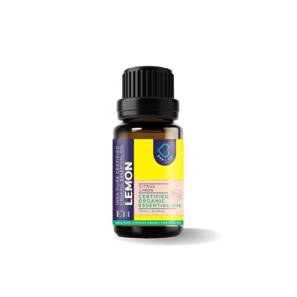 Bam & Co. Lemon Certified Pure Organic Essential Oil (10ml)
