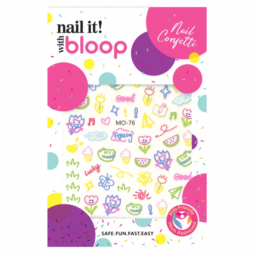 BLOOP Nail Confetti Stickers