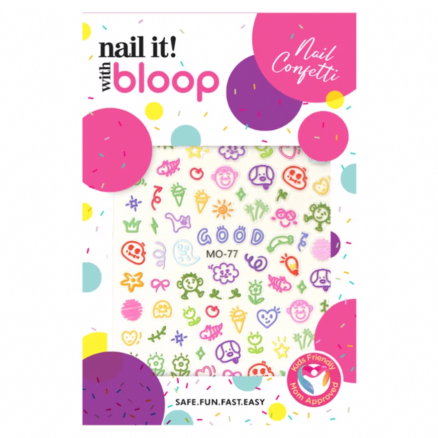 BLOOP Nail Confetti Stickers