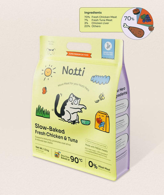 Notti Mau Mau Slow-baked Fresh Chicken & Tuna (1.5kg)