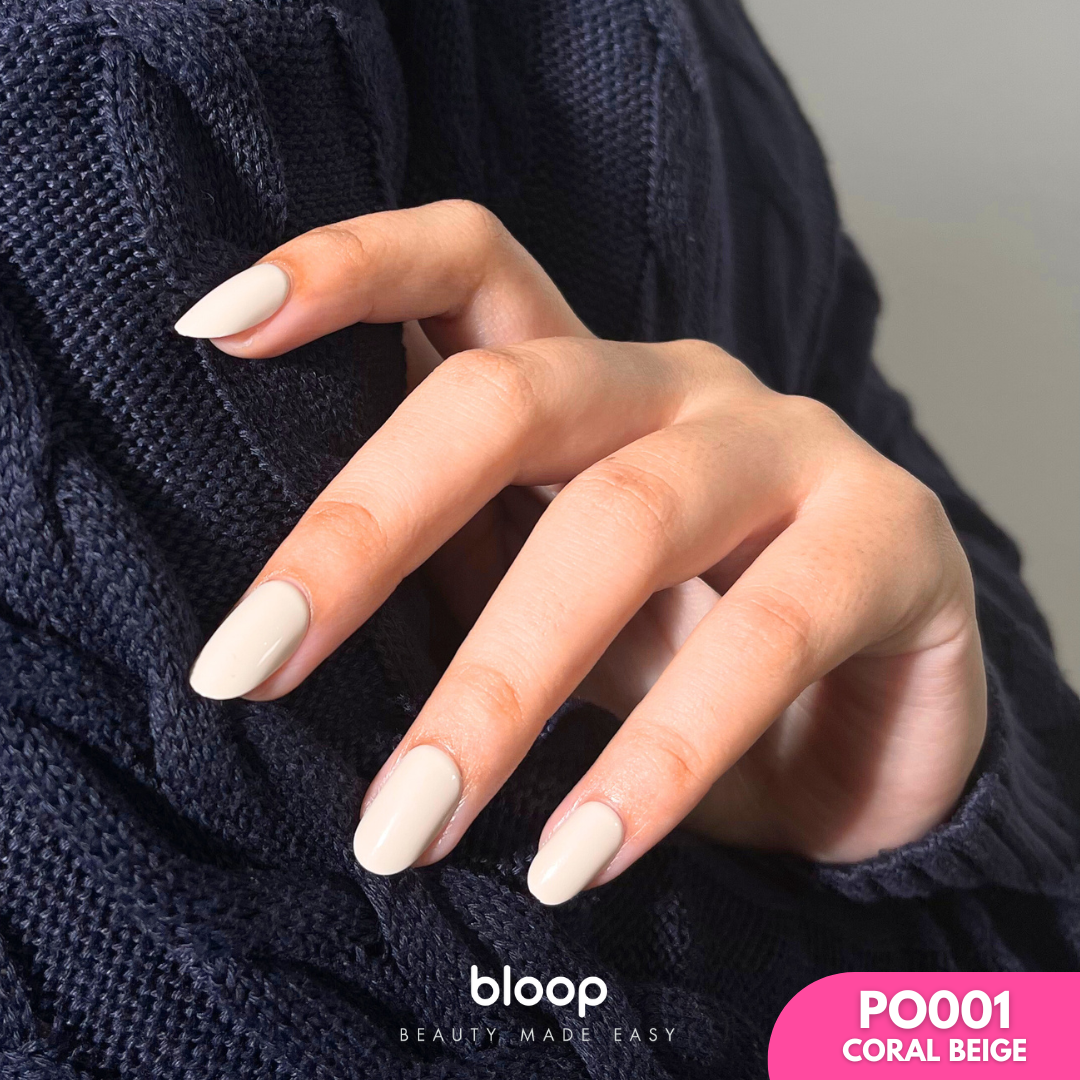 Bloop Basic Press On - PO001 Coral Beige