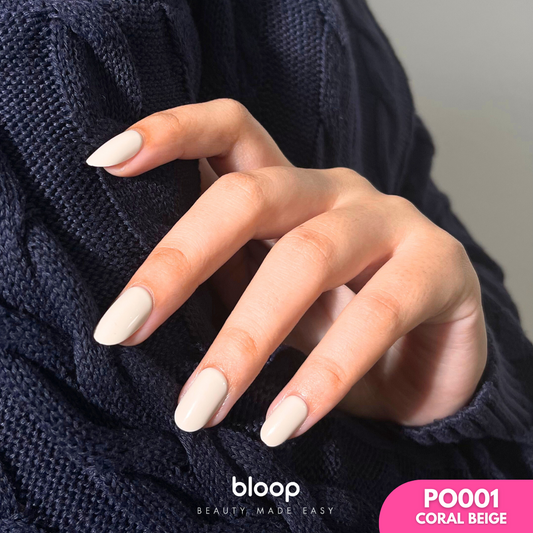 Bloop Basic Press On - PO001 Coral Beige