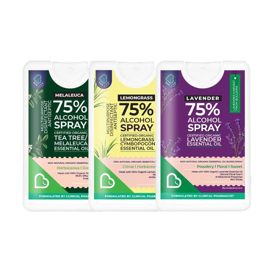 Bam & Co. Pocket Size Hand Sanitizer 70% Alcohol Spray (20ml)