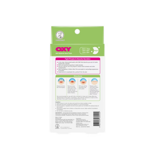 OXY Anti-Bacterial Acne Patch Ultra Thin 26's