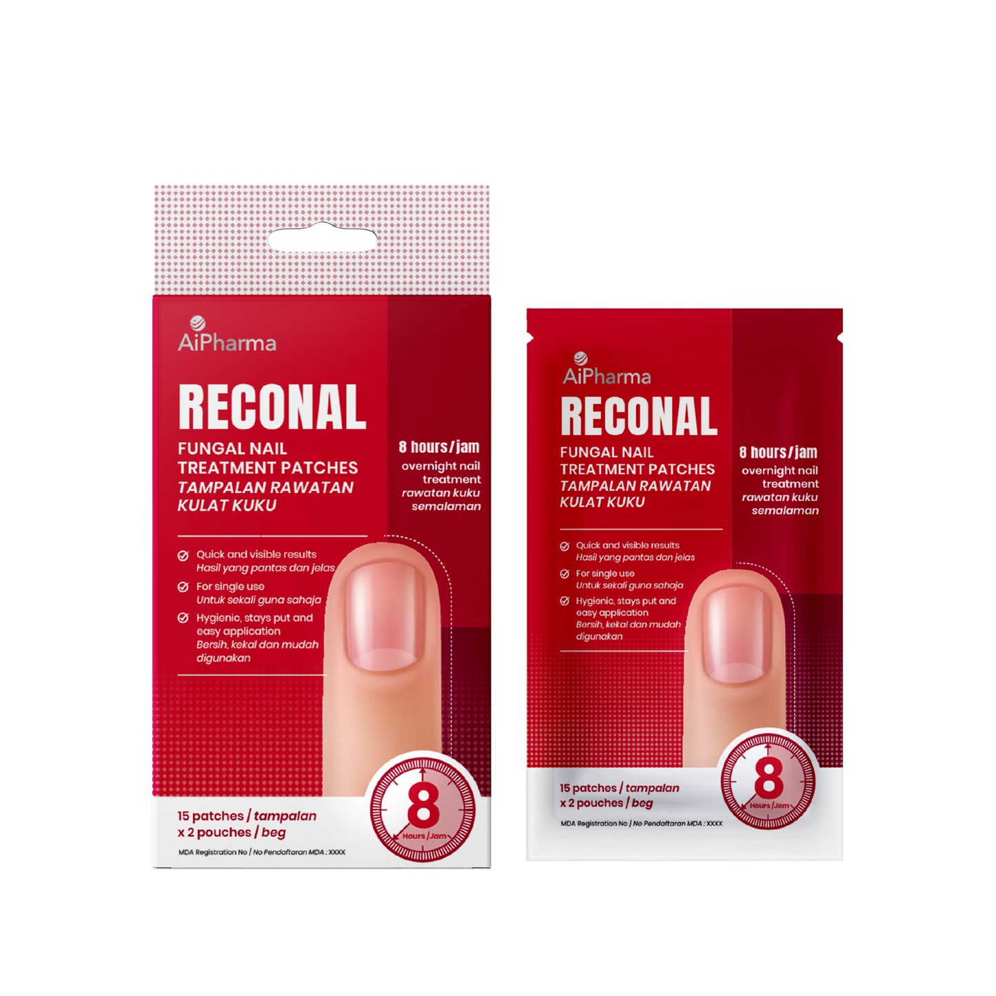 AiPharma Reconal Fungal Nail Treatment Patche