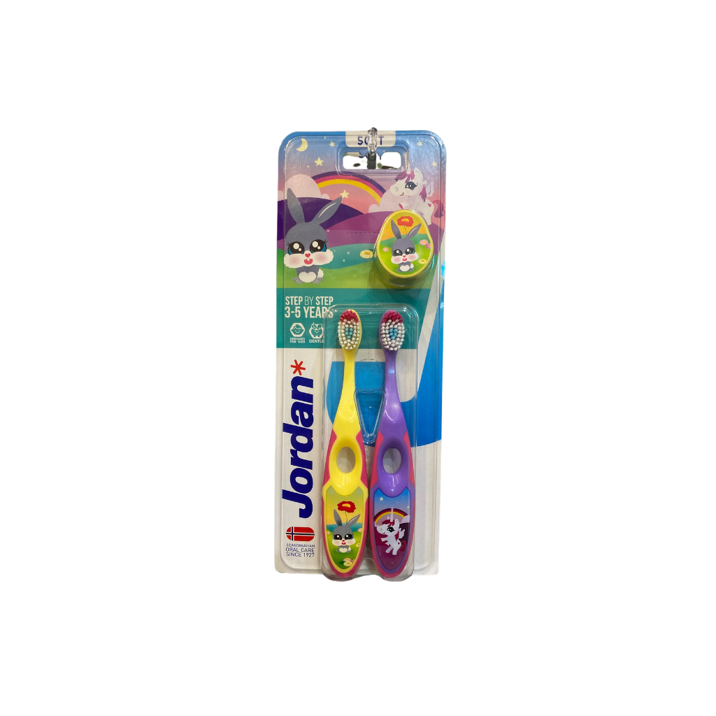 Jordan Kids Step 2 Toothbrush (3-5years) - Twin Pack