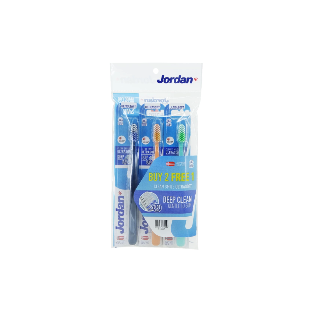 Jordan Clean Smile Toothbrush UltraSoft B2F1
