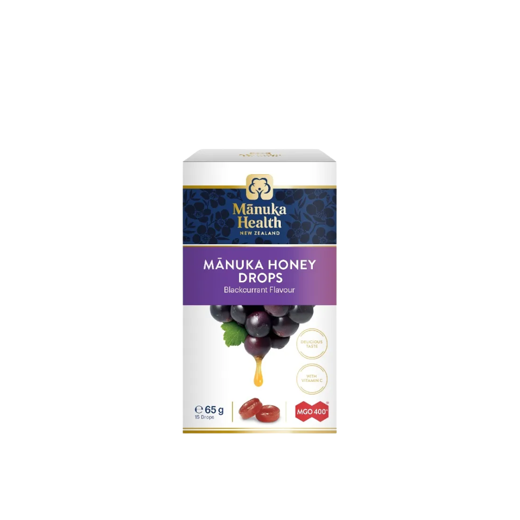 Manuka Health Honey Drops MGO400+ with Blackcurrant 15pcs