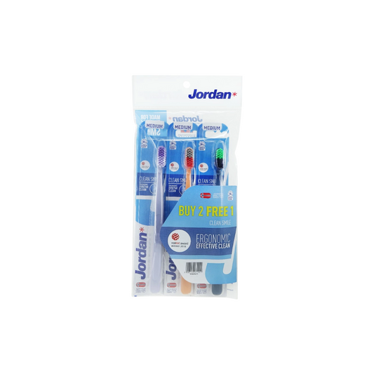 Jordan Clean Smile Toothbrush Medium B2F1