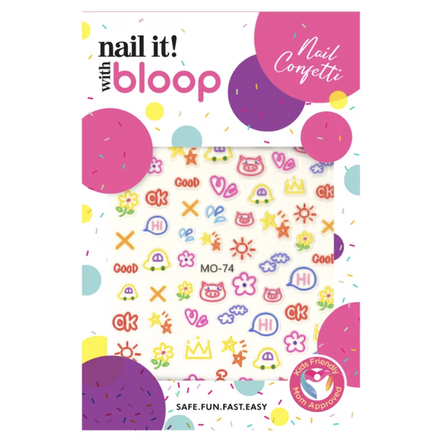 BLOOP Nail Confetti Stickers
