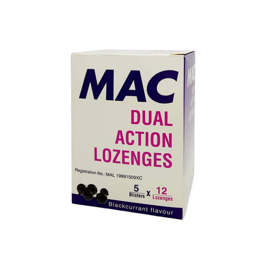 Mac Dual Action Lozenges 12's (1 strip)