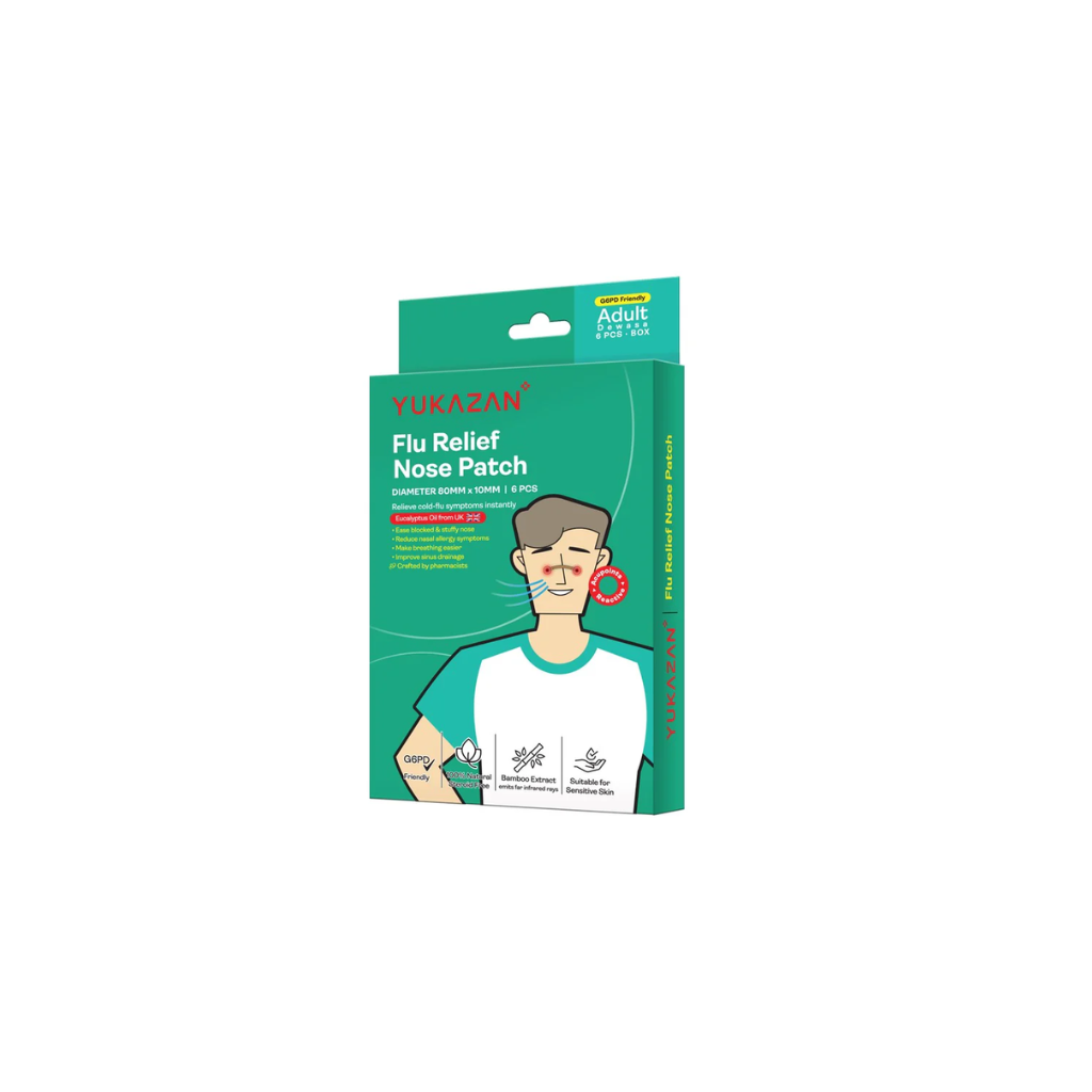 Yukazan Adult Flu Relief Nose Patch 6's